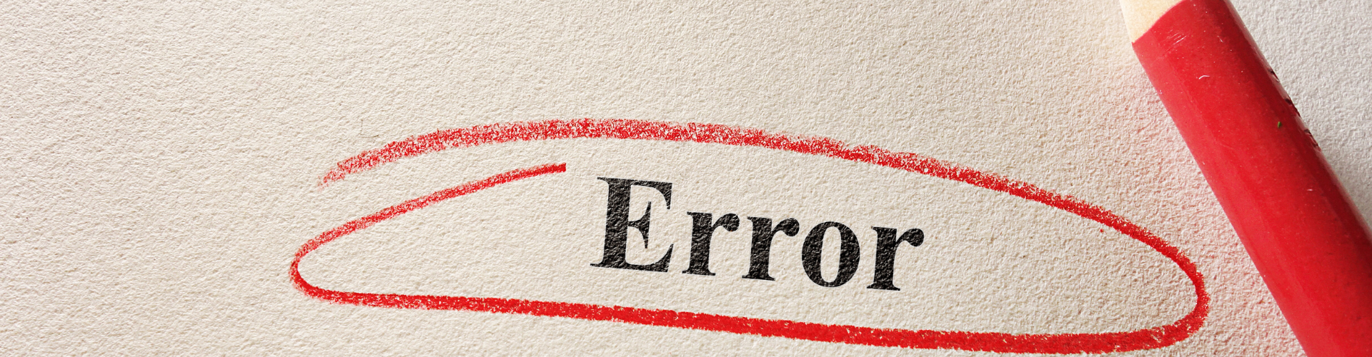 We all can and do make errors and omissions